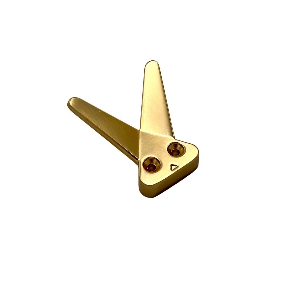 Крючок 2-х рожковый МА41168 Золото мат. (300)
