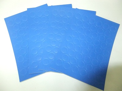 Заглушка самоклейка синяя (50шт)