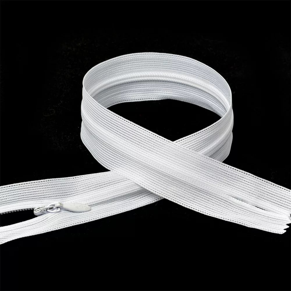 Молния поттайная белая