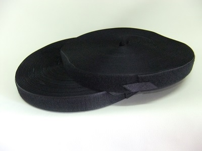 Липучка 25mm черная (25)