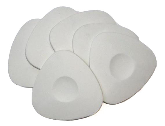 Мелки восковые овальные белые (15)