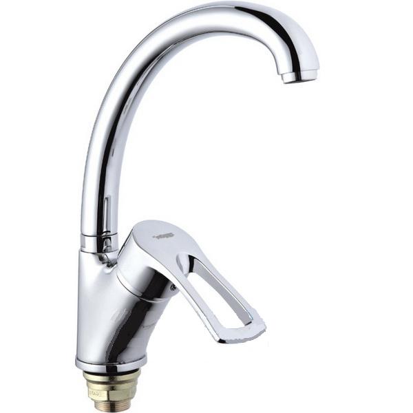 Смеситель ZEGOR для кухни 40мм боковой премиум на гайке хром DUY4-A180