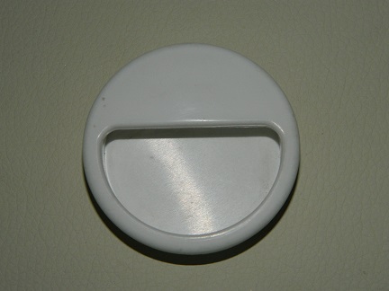 Ручка врезная №23 белая D-50 мм (20) №23