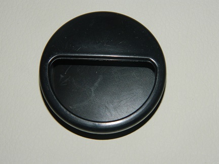 Ручка врезная №22 черная D-50 мм (20)