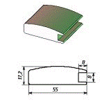 Профиль №31 (итал.орех) 4892 (2,8м)(6шт)