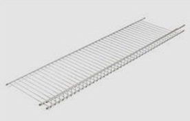 Полка сетчатая, 500х3000мм (Металлик серебристый) (4)
