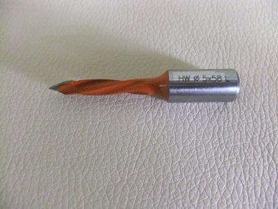 Сверло сквозн лев вращ тверд сплав Dрез=5 dхв=10 Lобщ=58 Lреж=32 Klein