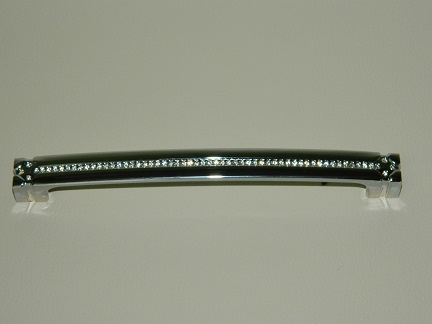 Ручка-скоба хром+кристалл 160 мм (40/200)