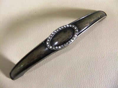 Ручка-скоба бронза+кристалл 128 мм (50/250)