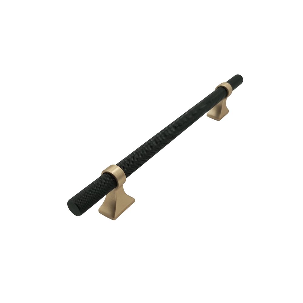 Ручка-скоба МА23438-160/230 Черный+Золото Мат. (200/20)