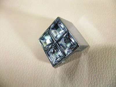 Ручка-кнопка хром+кристалл (70/350)