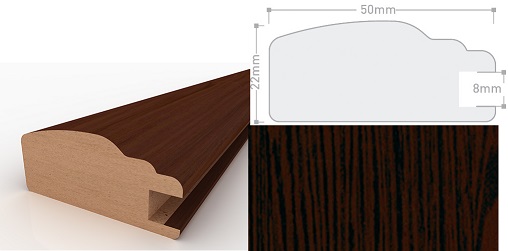 Профиль (109) 2250-01 венге 2,8м  (10)