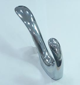 Крючок 2-х рожковый хром (100/25)