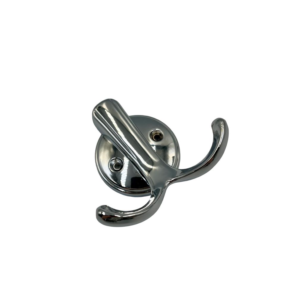 Крючок 2-х рожковый хром  (200/20)