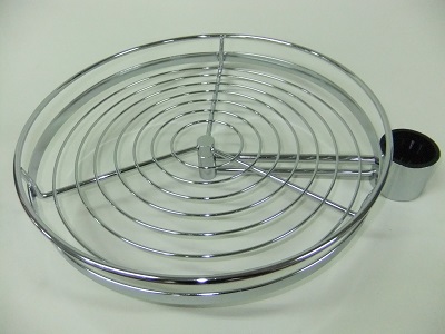 Боковая полка сетчатая 360 мм хром