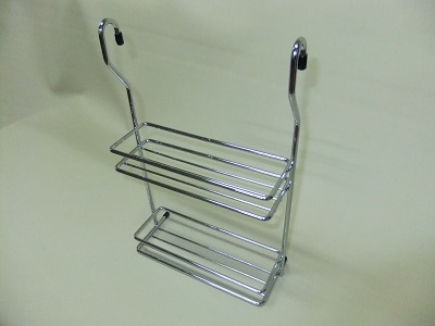 Полка двухяр. д/специй 210 мм хром (10)