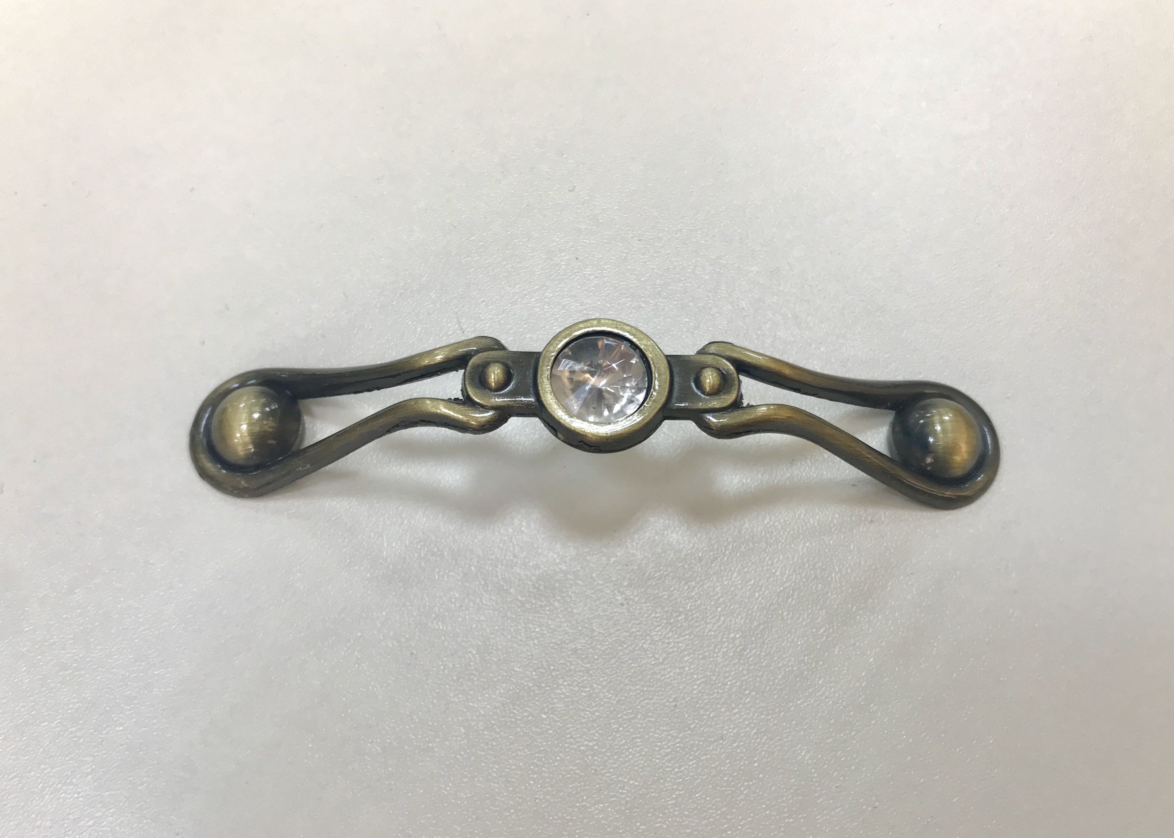 Ручка-скоба  МА22393-96 Бронза+Кристалл  (500/50)