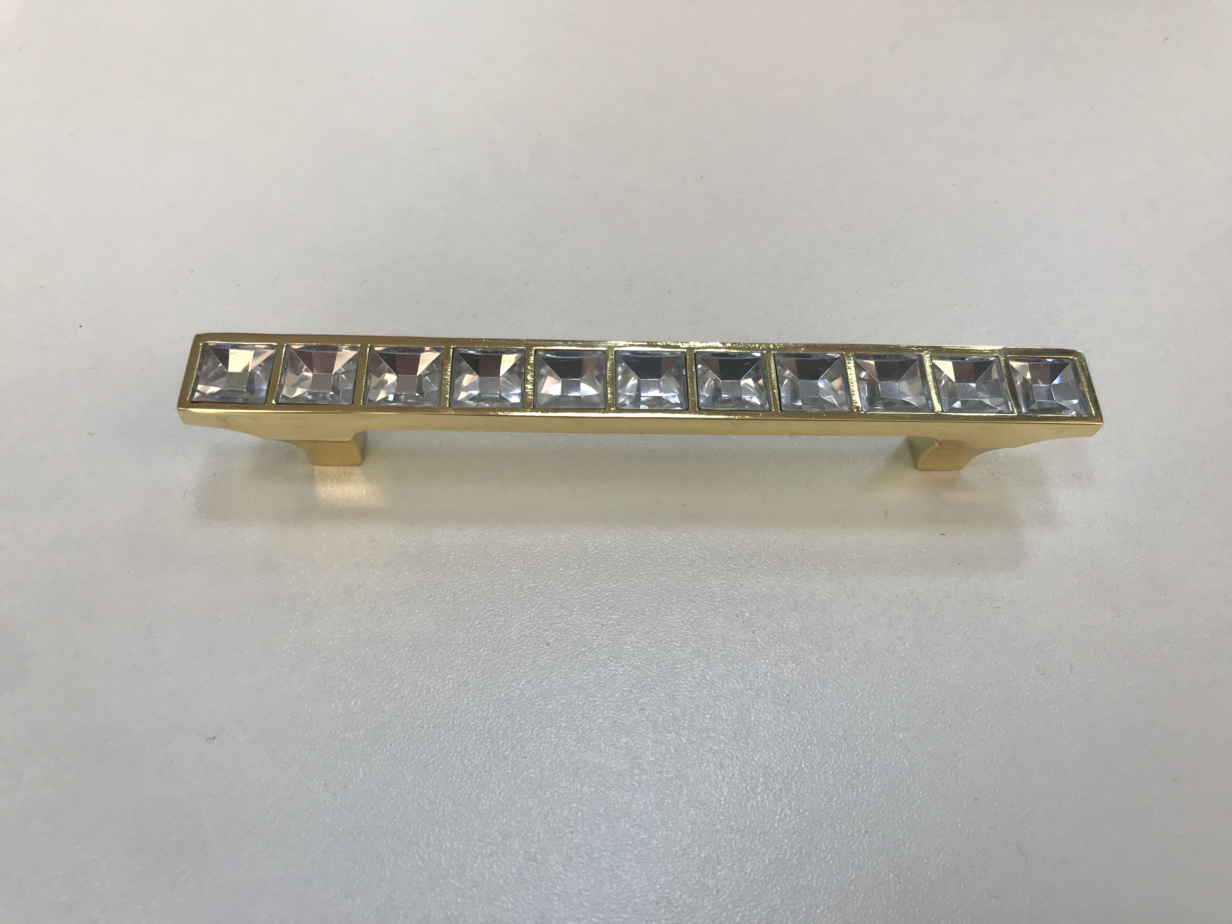 Ручка-скоба  МА27001-96 Золото+Кристалл  (400/40)