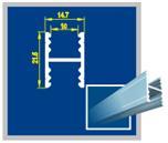 Направляющая верхняя KF1-20 анод.6,0м серебро