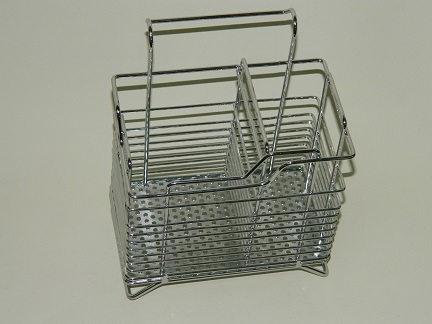 Подставка для столовых приборов хром (24)