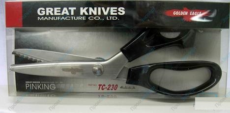 Ножницы Golden Eagle ТС-S230GE (зиг-заг)