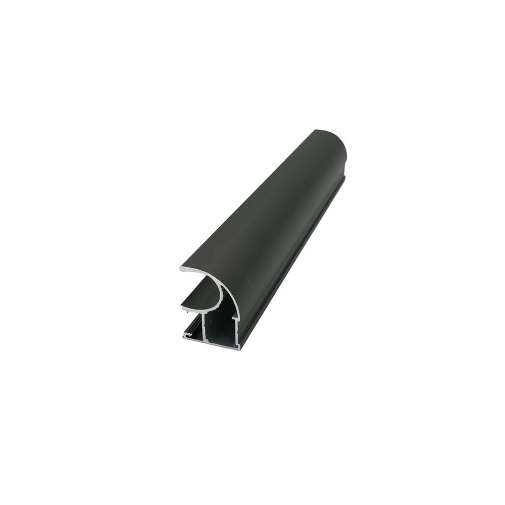 Открытая ручка 1мм, 5.4м черный матовый (12)