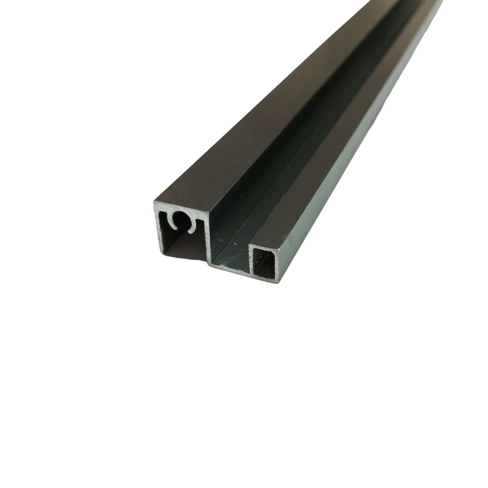 Горизонталь верхняя 1.1мм, 5.8м Графит Браш (20)Slim