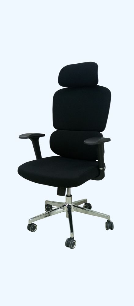 Офисное кресло,вращающееся,с регулируемой высотой, А12 Черный