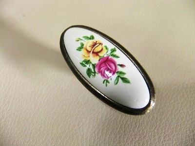 Ручка-кнопка бронза+керамика (40/200)